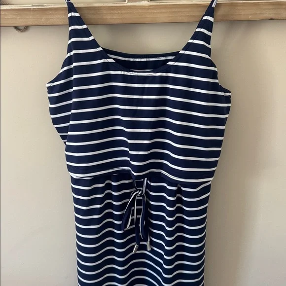Cupshe Striped Drawstring Waist Maxi Dress - Picture 8 of 8